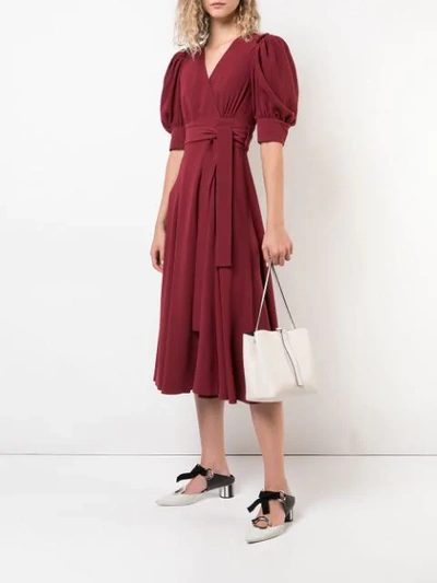 PROENZA SCHOULER VOLUME SLEEVE DRESS - 红色