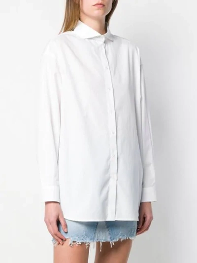 Shop Iceberg Mid-length Shirt - White