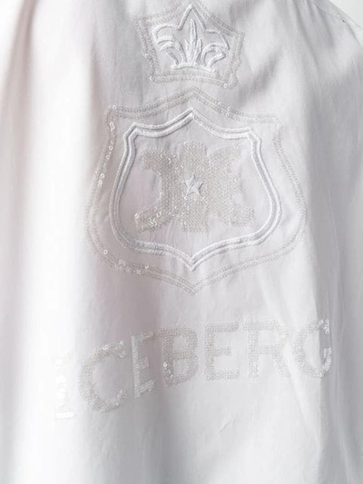 Shop Iceberg Mid-length Shirt - White