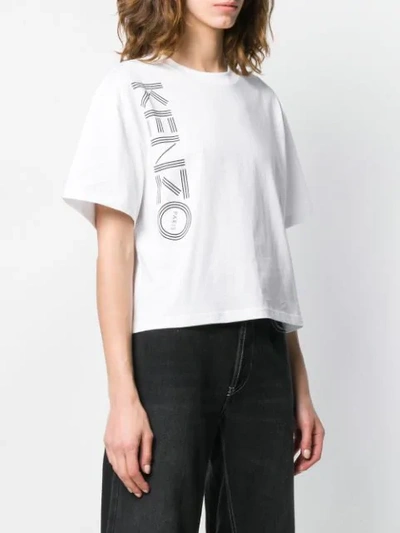 Shop Kenzo Oversized Logo T-shirt In White