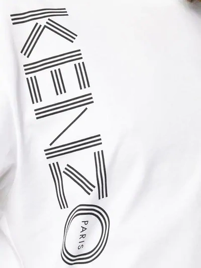 Shop Kenzo Oversized Logo T-shirt In White