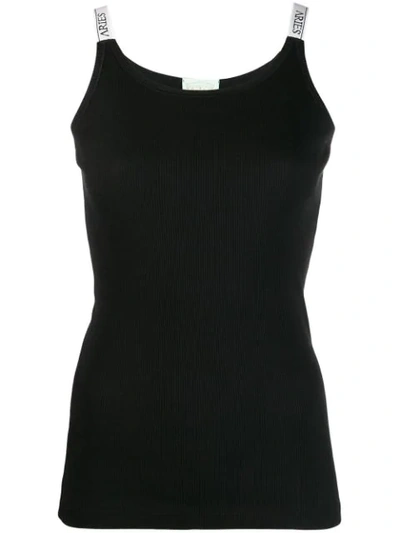 Shop Aries Classic Tank Top In Black