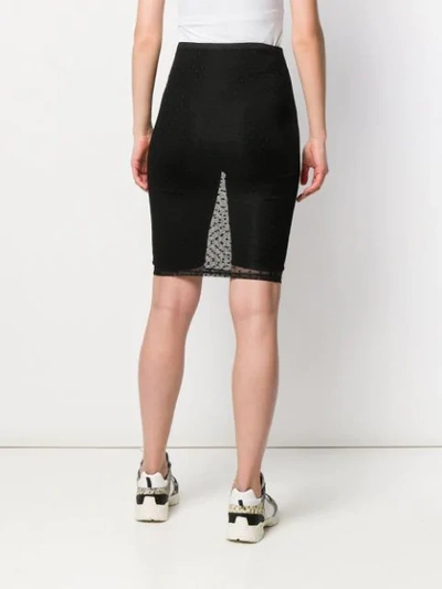 Shop Styland Polka Dots Mesh Skirt - Black