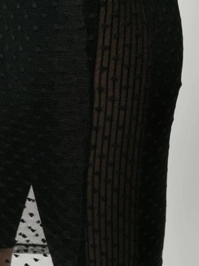 Shop Styland Polka Dots Mesh Skirt - Black