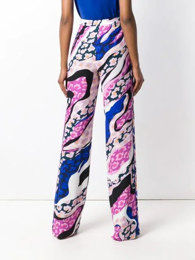 Shop Emilio Pucci High Rise Tailored Trousers - Pink