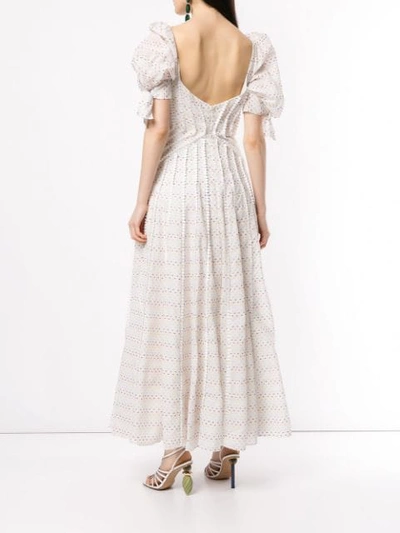Shop Rachel Gilbert Loni Puff Sleeve Dress In White