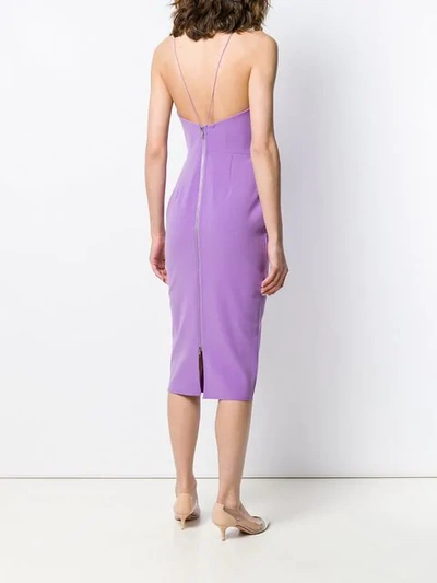 Shop Alex Perry Spaghetti Strap Dress In Purple