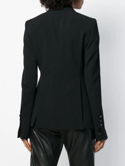 Shop Rick Owens Classic Fitted Blazer - Black