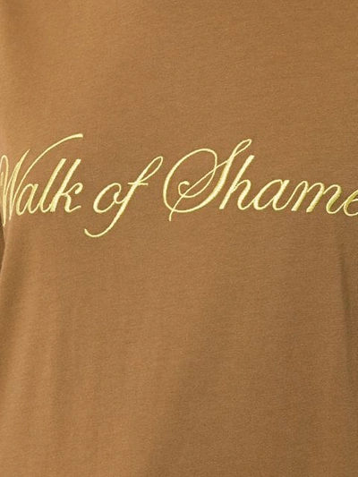 Shop Walk Of Shame Logo Print T In Brown