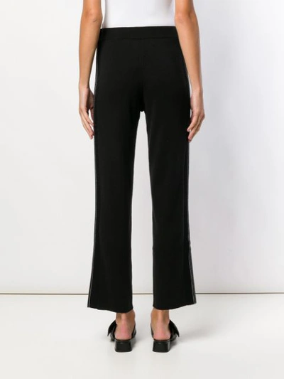 Shop Zoë Jordan Irving Knit Trousers In Black