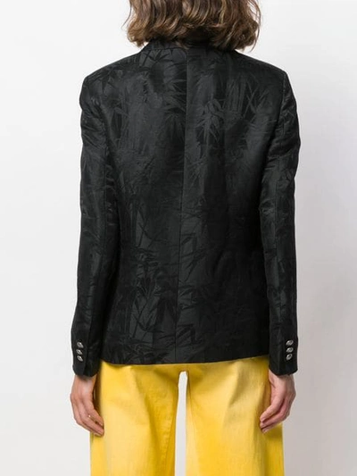 Shop Etro Jacquard Blazer In Black