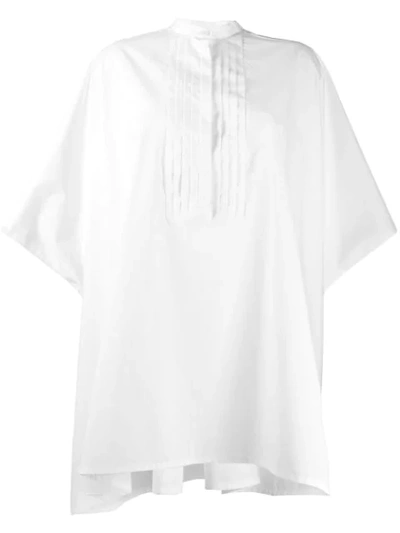 Shop Mm6 Maison Margiela Oversized Tunic In White