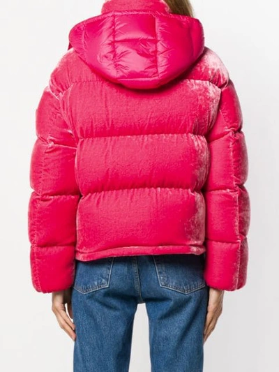 Shop Moncler Caille Padded Jacket In Pink