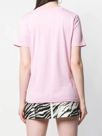 Shop Alberta Ferretti 'je T'aime' Printed T In Pink