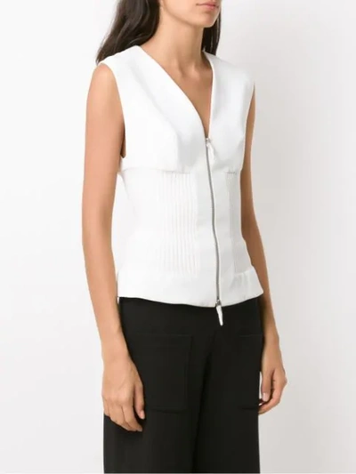 Shop Gloria Coelho Knit Vest In White