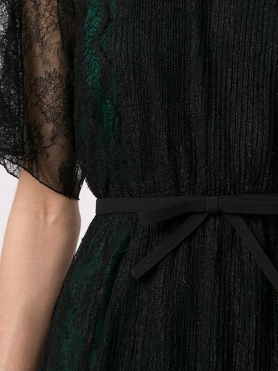 Shop N°21 Lace-trimmed Dress In Black