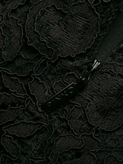 Shop Pinko Foulard Lace Sheath Dress In Black