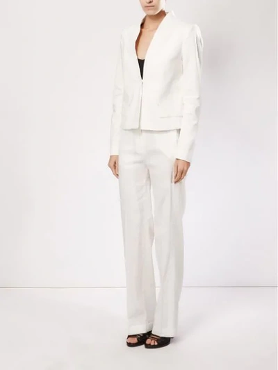 Shop Ilaria Nistri Structured Blazer In White