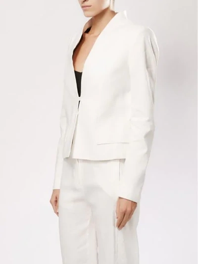 Shop Ilaria Nistri Structured Blazer In White