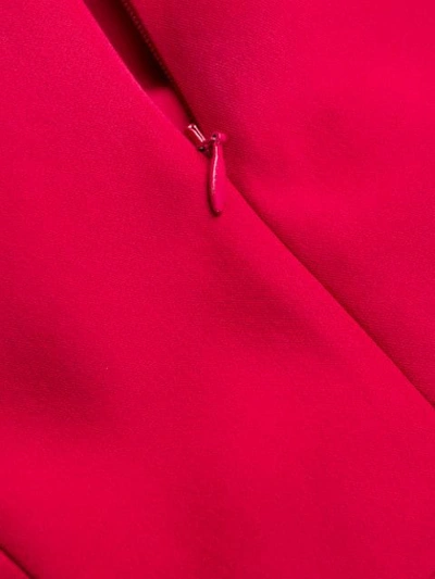 Shop Alexander Mcqueen Leaf Midi Pencil Dress In Pink