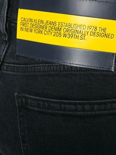 Shop Calvin Klein Jeans Est.1978 Straight-leg Jeans In Black