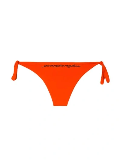 Shop Gentry Portofino Bikini Bottoms In Orange