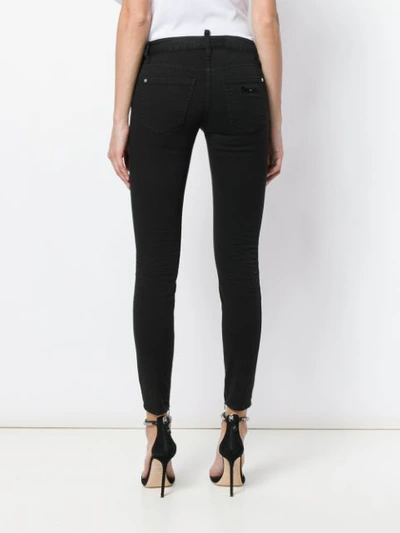 Shop Dsquared2 Super Skinny Jeans In Black