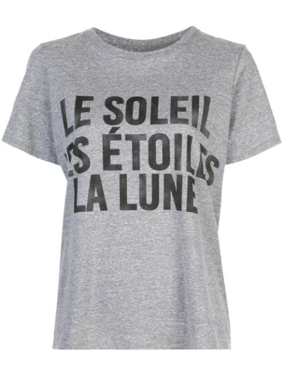 Shop Cinq À Sept Celestial Graphic Print T-shirt In Grey