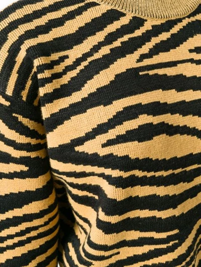 Shop Proenza Schouler Pullover Mit Tigermuster In Yellow