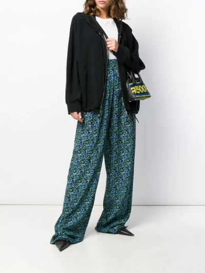 BALENCIAGA W OVERSIZE LEG PANTS - 蓝色