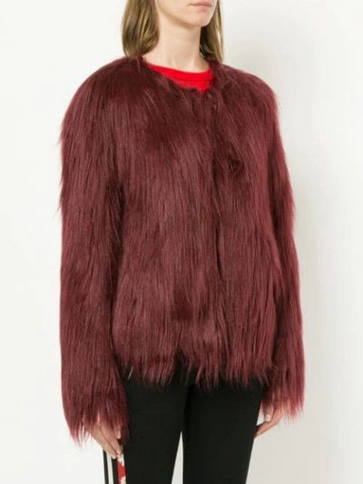 Shop Unreal Fur Unreal Dream Jacket In Red