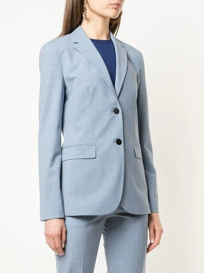 Shop Theory Single Breasted Blazer In Blue