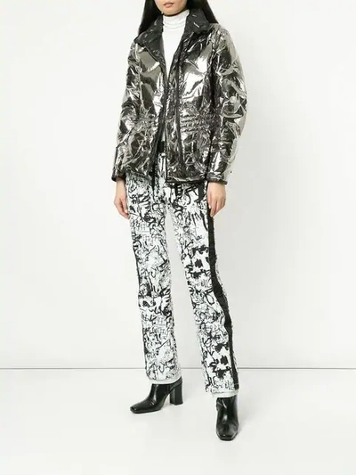 KRU GRAFFITI PRINT SKI PANTS - 白色