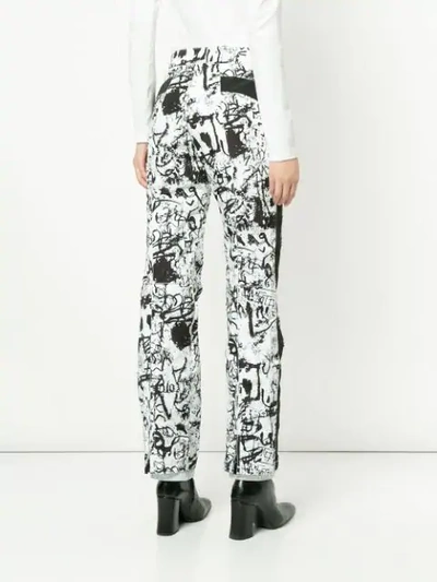 KRU GRAFFITI PRINT SKI PANTS - 白色