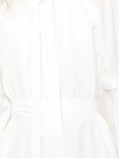 Shop Proenza Schouler Cotton Voile Long Sleeve Dress In White