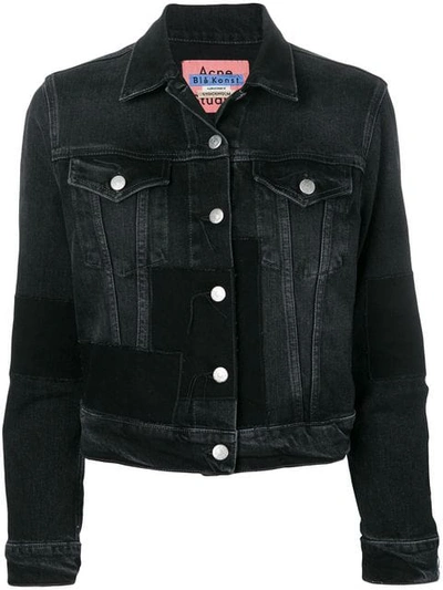 Shop Acne Studios 1999 Patch Denim Jacket - Black