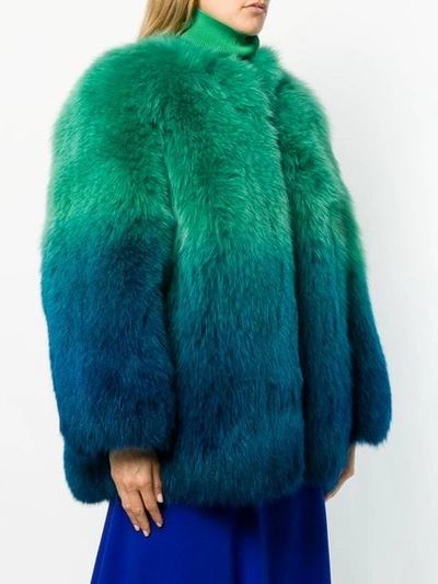 Shop Numerootto Oversized Coat In Blue