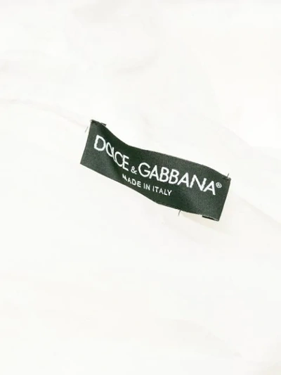 Shop Dolce & Gabbana Cropped Lace Jacket In White