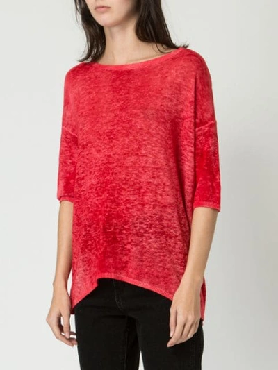 AVANT TOI MELOGRANO KNITTED TOP - 红色