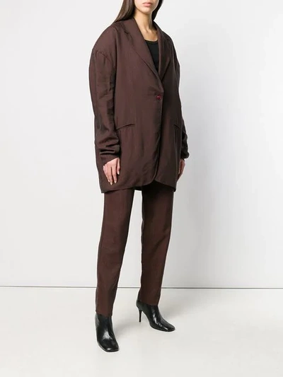 Shop Dolce & Gabbana 1990's Two-piece Suit - Brown