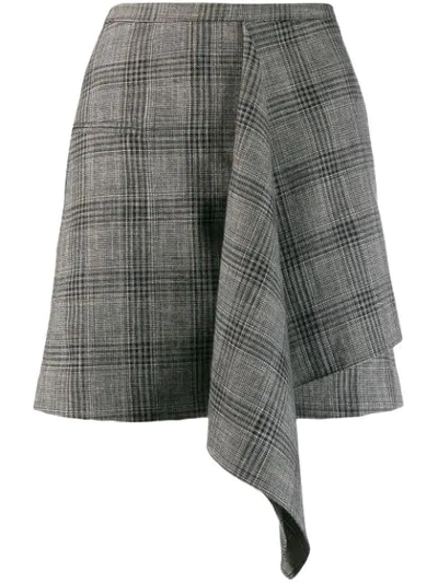 Shop Isabel Marant Checked Mini Skirt In Black
