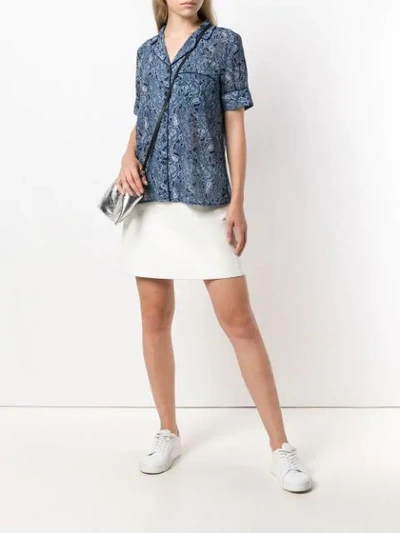 Shop Michael Michael Kors Paisley Shirt In Blue