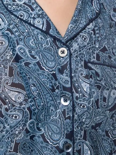 Shop Michael Michael Kors Paisley Shirt In Blue