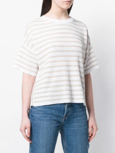 LORENA ANTONIAZZI STRIPED KNITTED TOP 