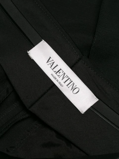 Shop Valentino High-waisted Trousers In Black