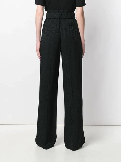 Shop Off-white Wide-leg Trousers In Black