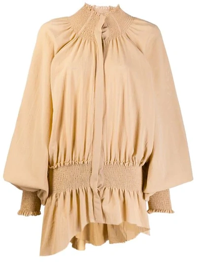 Shop Ann Demeulemeester Grimm Blouse - Neutrals