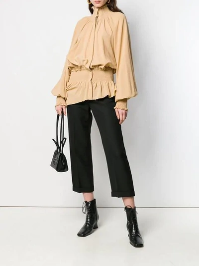 Shop Ann Demeulemeester Grimm Blouse - Neutrals