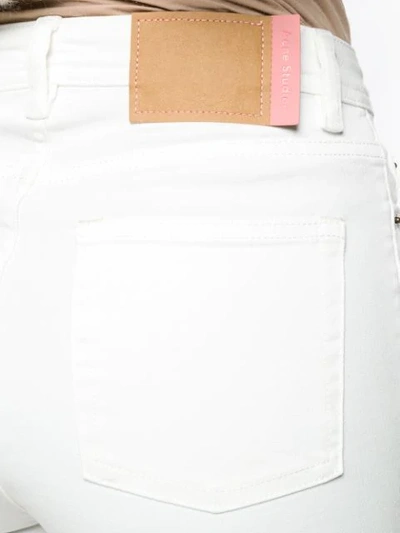 Shop Acne Studios Peg High Waist Jeans In White