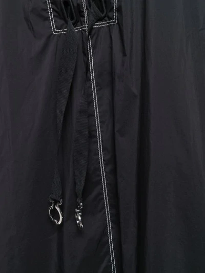 Shop Moncler Zipped Hooded Coat In Black